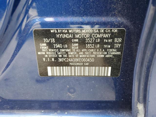 Photo 10 from auction – 2019 HYUNDAI ACCENT SE with VIN 3KPC24A38KE060450