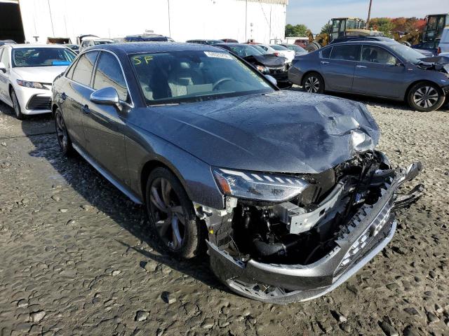 Photo 1 from auction – 2022 AUDI S4 PREMIUM with VIN WAUB4AF49NA022090