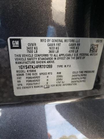 Photo 10 from auction – 2015 CADILLAC ESCALADE E with VIN 1GYS4TKJ4FR701269