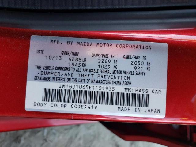 Photo 10 from auction – 2014 MAZDA 6 SPORT with VIN JM1GJ1U65E1151935