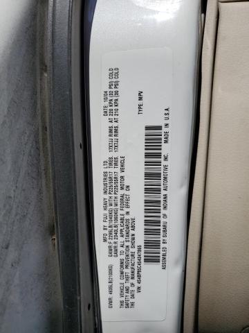 Photo 10 from auction – 2005 SUBARU OUTBACK with VIN 4S4BP85C454347865