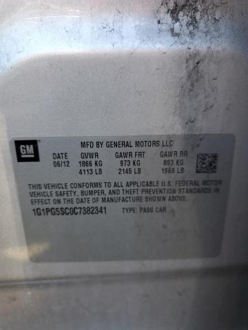 Photo 10 from auction – 2012 CHEVROLET CRUZE LT with VIN 1G1PG5SC0C7382341