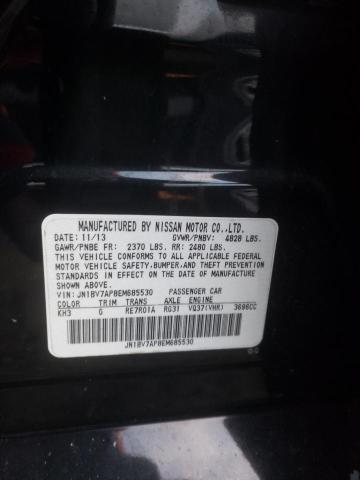 Photo 10 from auction – 2014 INFINITI Q50 BASE with VIN JN1BV7AP8EM685530
