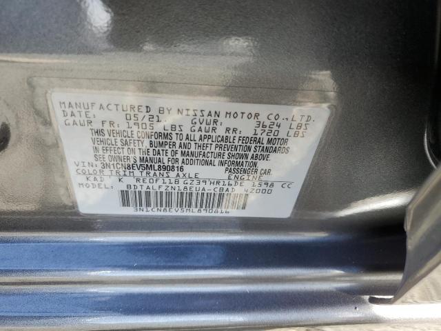 Photo 10 from auction – 2021 NISSAN VERSA SV with VIN 3N1CN8EV5ML890816