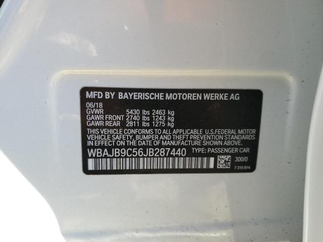 Photo 10 from auction – 2018 BMW M550XI with VIN WBAJB9C56JB287440