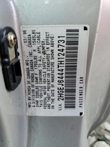Photo 10 from auction – 1996 HONDA CIVIC DX with VIN 2HGEJ6444TH124731