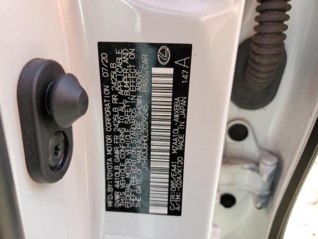 Photo 10 from auction – 2020 LEXUS UX 200 with VIN JTHX3JBH0L2029245