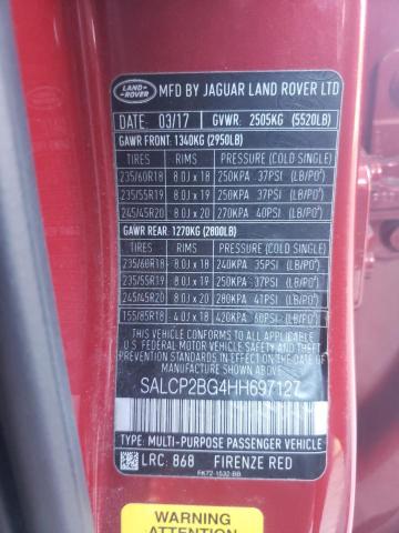 Photo 10 from auction – 2017 LAND ROVER DISCOVERY with VIN SALCP2BG4HH697127