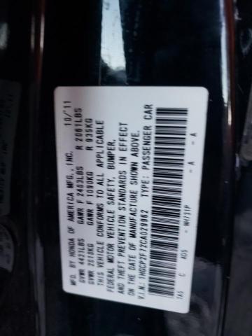 Photo 10 from auction – 2012 HONDA ACCORD EX with VIN 1HGCP2F72CA029962
