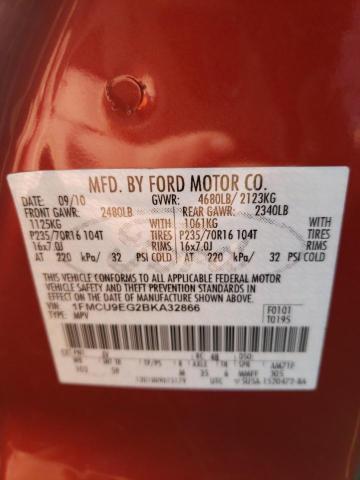 صورة رقم 10 من المزاد - 2011 FORD ESCAPE LIM مع VIN 1FMCU9EG2BKA32866