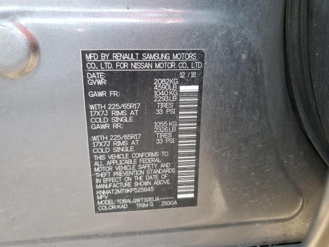 Photo 10 from auction – 2019 NISSAN ROGUE S with VIN KNMAT2MT9KP525645
