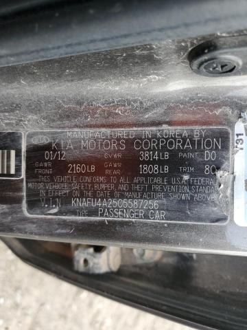 Photo 10 from auction – 2012 KIA FORTE EX with VIN KNAFU4A25C5587256