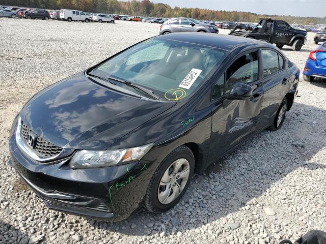 Photo 2 from auction – 2013 HONDA CIVIC LX with VIN 19XFB2E59DE056004