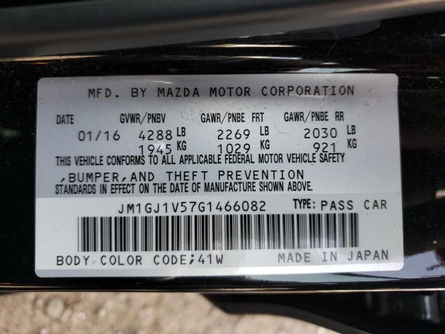 Photo 10 from auction – 2016 MAZDA 6 TOURING with VIN JM1GJ1V57G1466082