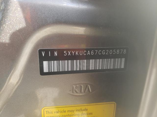 Photo 10 from auction – 2012 KIA SORENTO EX with VIN 5XYKUCA67CG205878