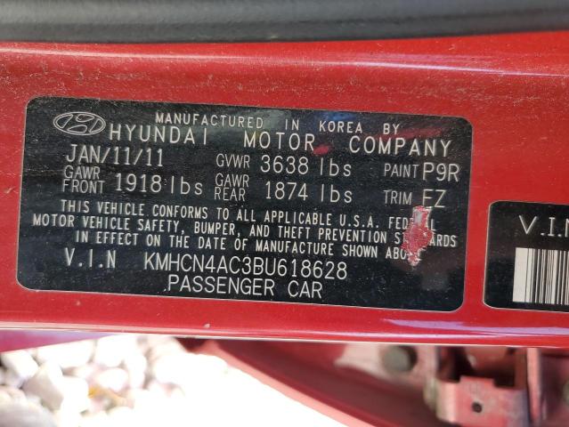 Photo 10 from auction – 2011 HYUNDAI ACCENT GLS with VIN KMHCN4AC3BU618628