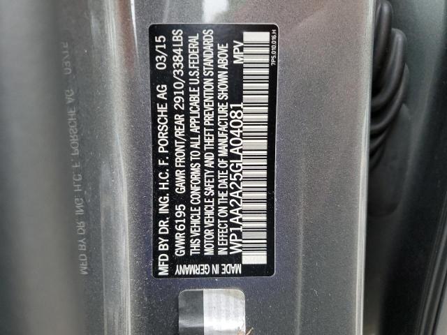 Photo 10 from auction – 2016 PORSCHE CAYENNE with VIN WP1AA2A25GLA04081