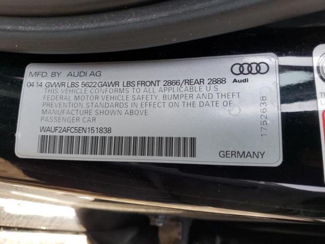 Photo 10 from auction – 2014 AUDI S6 with VIN WAUF2AFC5EN151838