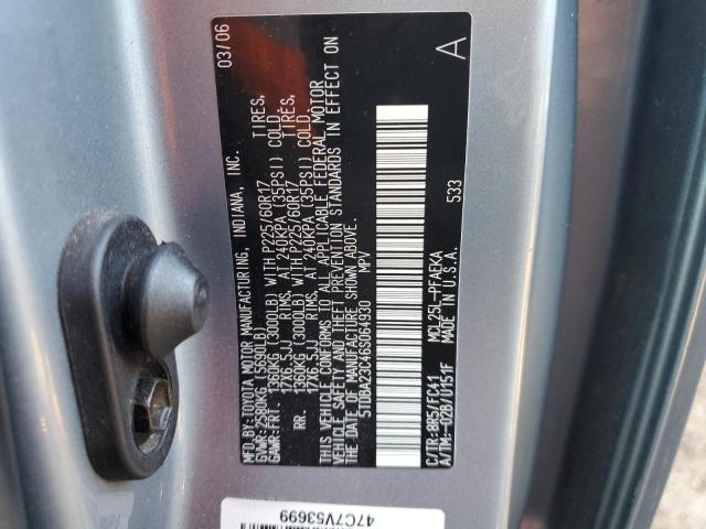 Photo 10 from auction – 2006 TOYOTA SIENNA with VIN 5TDBA23C46S064930