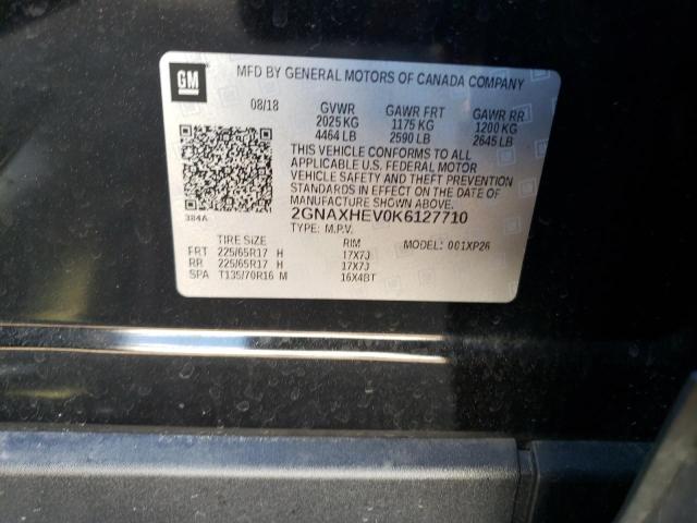 Photo 10 from auction – 2019 CHEVROLET EQUINOX LS with VIN 2GNAXHEV0K6127710