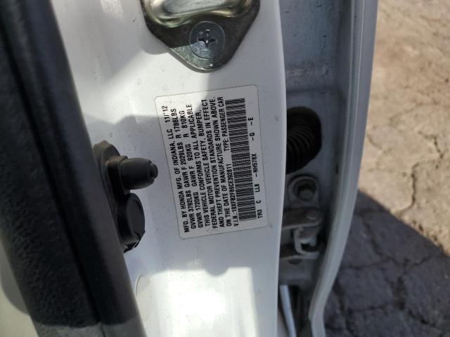 Photo 10 from auction – 2012 HONDA CIVIC EX with VIN 19XFB2F89CE392811