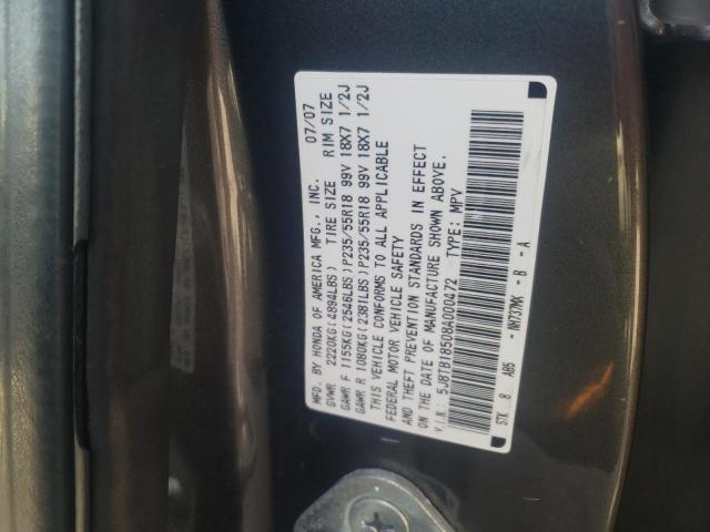 Photo 10 from auction – 2008 ACURA RDX TECHNO with VIN 5J8TB18508A000472