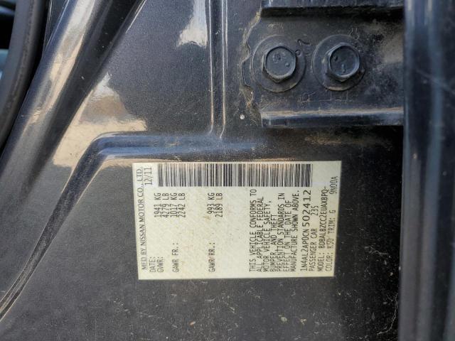 Photo 10 from auction – 2012 NISSAN ALTIMA BAS with VIN 1N4AL2AP0CN502412
