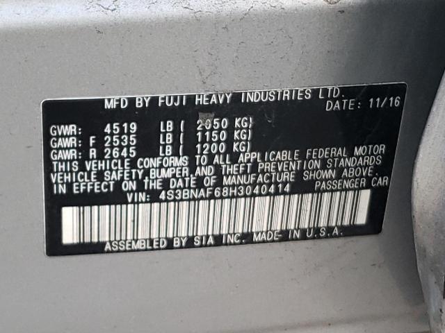 Photo 10 from auction – 2017 SUBARU LEGACY 2.5 with VIN 4S3BNAF68H3040414