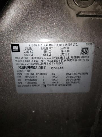 Photo 10 from auction – 2012 CHEVROLET EQUINOX LT with VIN 2GNFLFE55C6146311