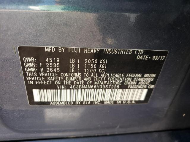 Photo 10 from auction – 2017 SUBARU LEGACY 2.5 with VIN 4S3BNAN66H3057228