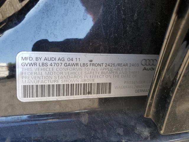 Photo 10 from auction – 2011 AUDI A4 PREMIUM with VIN WAUEFAFL2BN053796