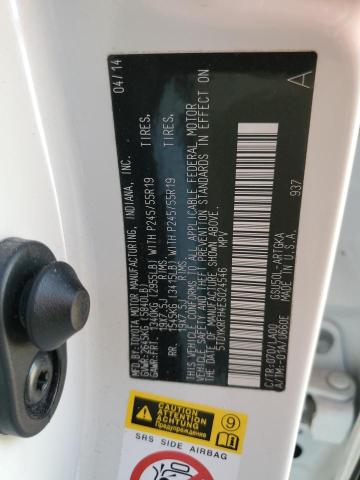 Photo 10 from auction – 2014 TOYOTA HIGHLANDER with VIN 5TDYKRFH4ES024546