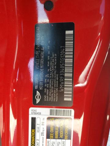 Photo 10 from auction – 2005 MINI COOPER with VIN WMWRF33405TG12047
