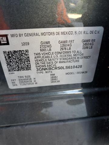 Photo 10 from auction – 2020 CHEVROLET BLAZER 2LT with VIN 3GNKBCRS0LS610428