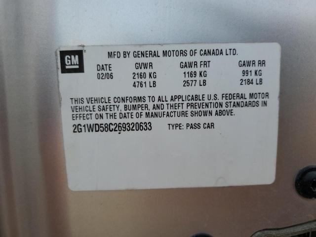 Photo 10 from auction – 2006 CHEVROLET IMPALA SUP with VIN 2G1WD58C269320633