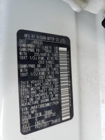 Photo 10 from auction – 2021 NISSAN ROGUE SV with VIN JN8AT3BB2MW217424