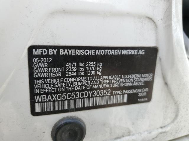 Photo 10 from auction – 2012 BMW 528 I with VIN WBAXG5C53CDY30352