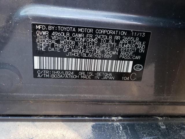 Photo 10 from auction – 2014 LEXUS GS 350 with VIN JTHCE1BL6E5021889
