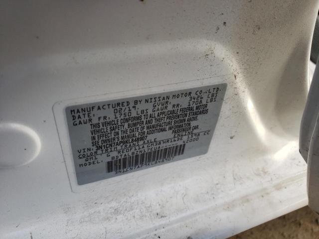 Photo 10 from auction – 2019 NISSAN VERSA S with VIN 3N1CN7AP9KL848907