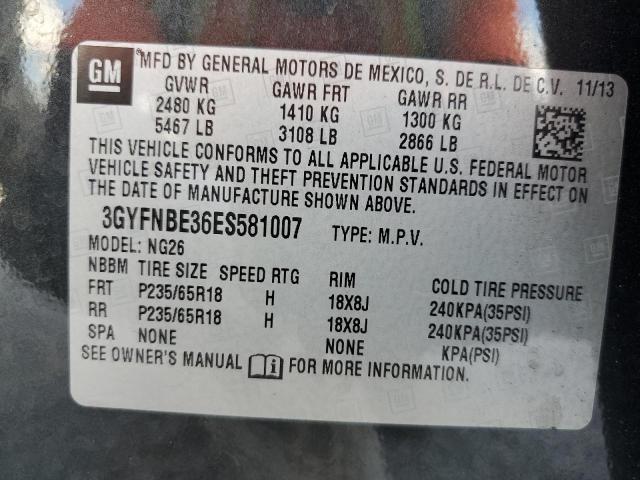 Photo 10 from auction – 2014 CADILLAC SRX LUXURY with VIN 3GYFNBE36ES581007
