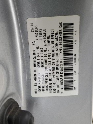 Photo 10 from auction – 2014 HONDA ACCORD EXL with VIN 1HGCR3F83EA026385