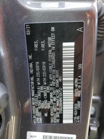 Photo 10 from auction – 2021 TOYOTA HIGHLANDER with VIN 5TDGZRBH8MS104752