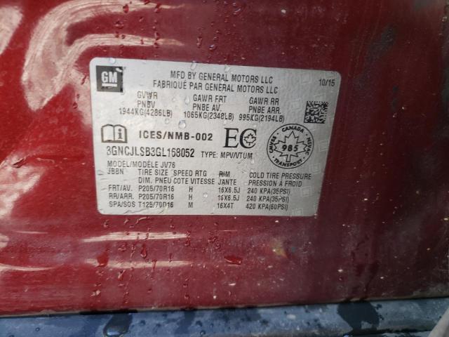Photo 10 from auction – 2020 CHEVROLET TRAX 1LT with VIN 3GNCJLSB3GL168052
