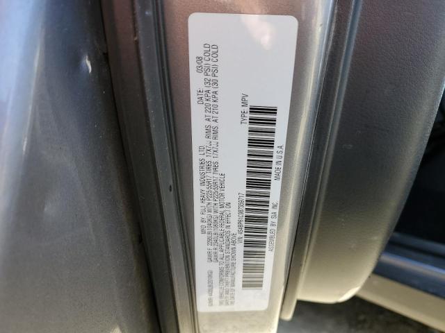 Photo 10 from auction – 2008 SUBARU OUTBACK 2. with VIN 4S4BP61C987359717