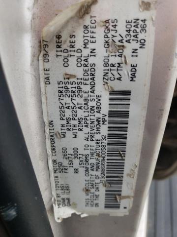 Photo 10 from auction – 1998 TOYOTA 4RUNNER SR with VIN JT3GN86R8W0058732