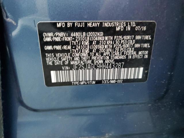 Photo 10 from auction – 2017 SUBARU FORESTER 2 with VIN JF2SJAGC9HH443287