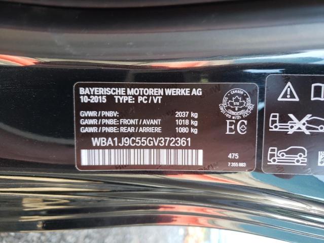Photo 10 from auction – 2016 BMW M235XI with VIN WBA1J9C55GV372361