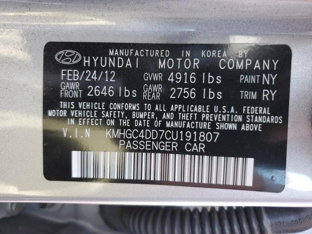 Photo 10 from auction – 2012 HYUNDAI GENESIS 3. with VIN KMHGC4DD7CU191807
