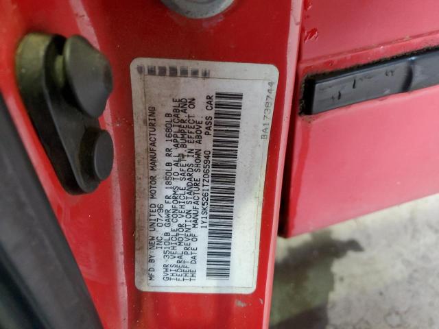 Photo 10 from auction – 1996 GEO PRIZM BASE with VIN 1Y1SK5261TZ065940