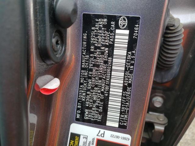 Photo 10 from auction – 2016 TOYOTA CAMRY LE with VIN 4T1BF1FK6GU603488